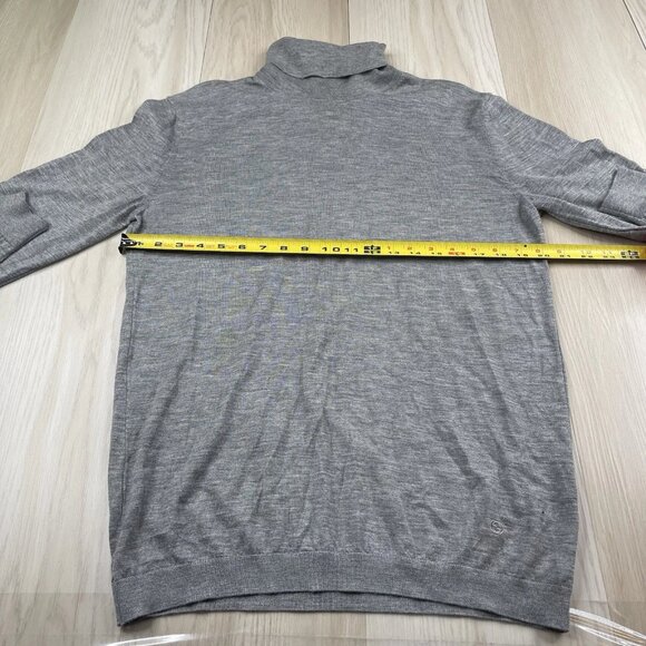 Gucci Cashmere G Logo Turtleneck Sweater Size XXL Gray Color GU120 - Picture 2 of 13
